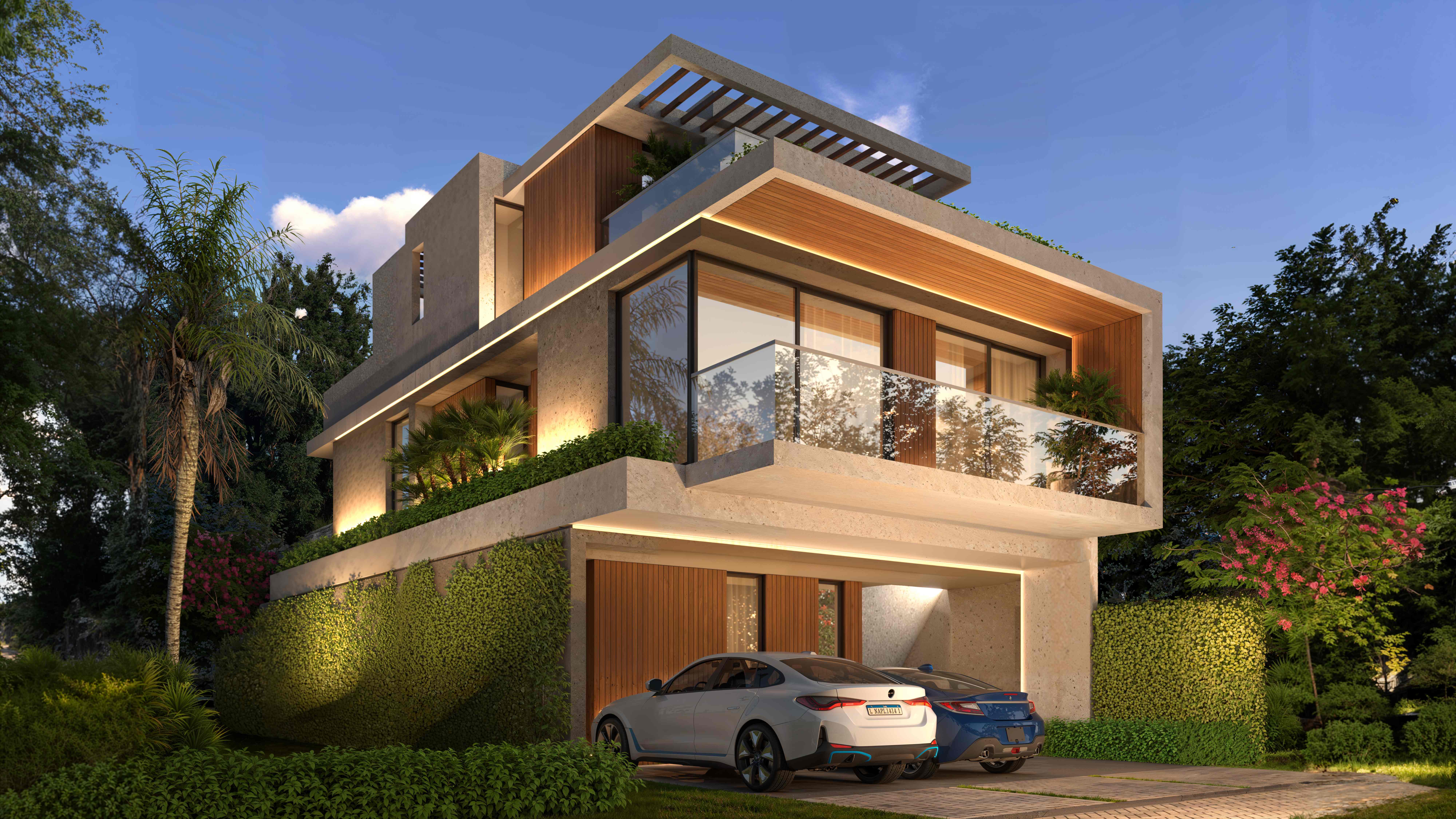 Projeto P2 - Casa com pergolado e jardim vertical